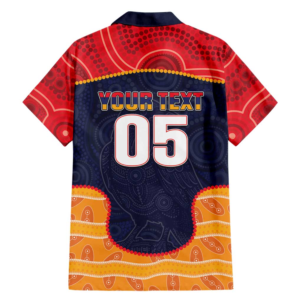 Custom Adelaide Football Club Family Matching Long Sleeve Bodycon Dress and Hawaiian Shirt Crow Spirit Animal