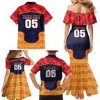 Custom Adelaide Football Club Family Matching Mermaid Dress and Hawaiian Shirt Crow Spirit Animal