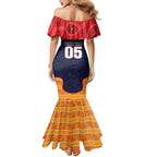 Custom Adelaide Football Club Family Matching Mermaid Dress and Hawaiian Shirt Crow Spirit Animal