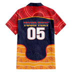 Custom Adelaide Football Club Family Matching Off Shoulder Maxi Dress and Hawaiian Shirt Crow Spirit Animal