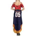Custom Adelaide Football Club Family Matching Summer Maxi Dress and Hawaiian Shirt Crow Spirit Animal