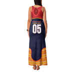 Custom Adelaide Football Club Family Matching Tank Maxi Dress and Hawaiian Shirt Crow Spirit Animal