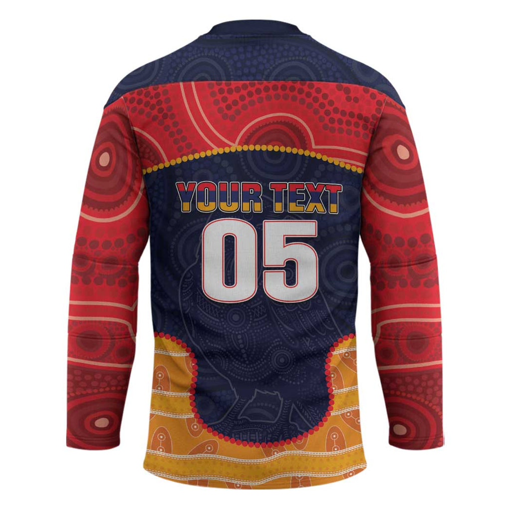 Custom Adelaide Football Club Hockey Jersey Crow Spirit Animal