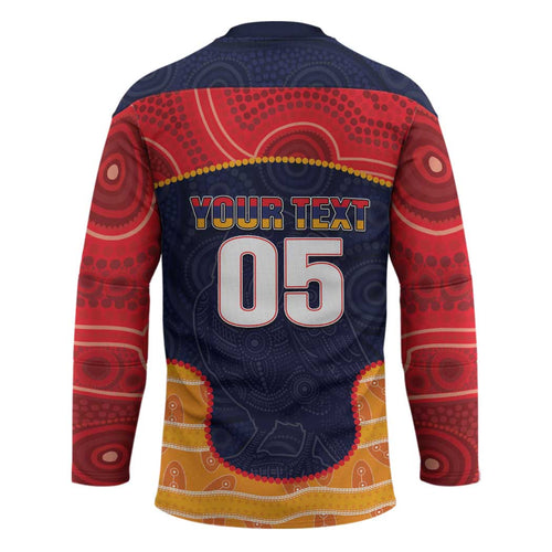 Custom Adelaide Football Club Hockey Jersey Crow Spirit Animal