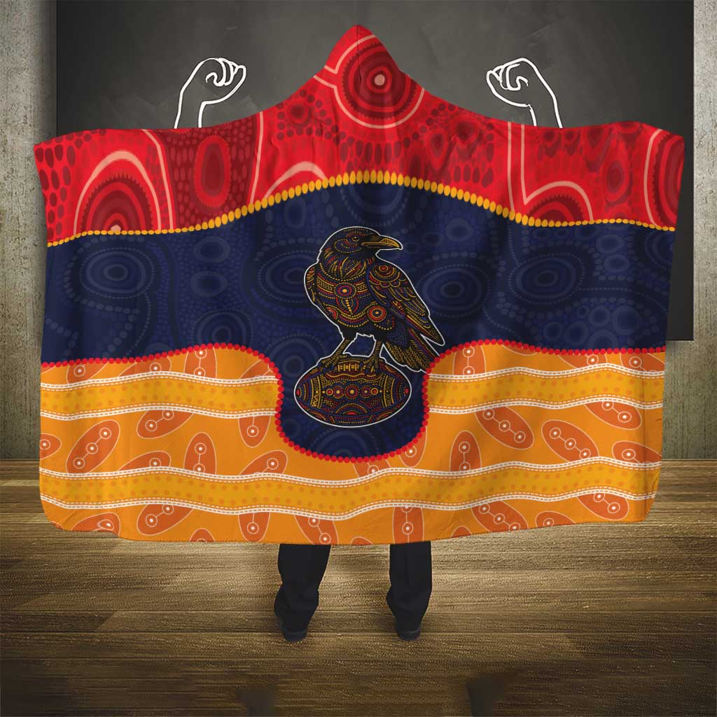 Adelaide Football Club Hooded Blanket Crow Spirit Animal