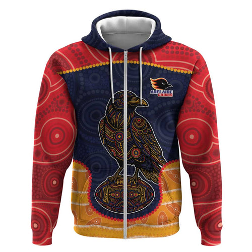 Custom Adelaide Football Club Hoodie Crow Spirit Animal