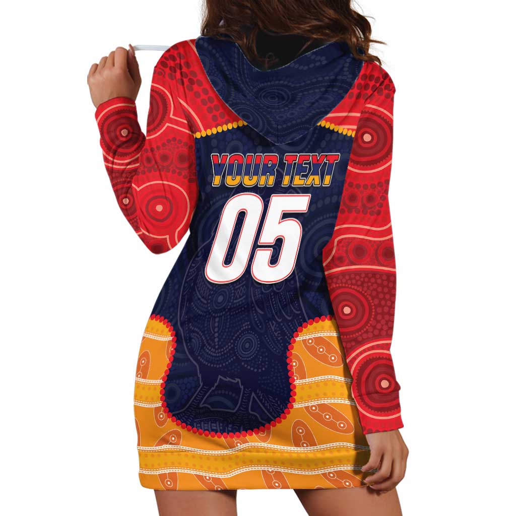Custom Adelaide Football Club Hoodie Dress Crow Spirit Animal