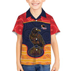 Custom Adelaide Football Club Kid Hawaiian Shirt Crow Spirit Animal