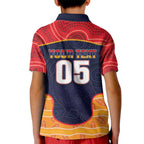 Custom Adelaide Football Club Kid Polo Shirt Crow Spirit Animal