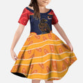 Custom Adelaide Football Club Kid Short Sleeve Dress Crow Spirit Animal