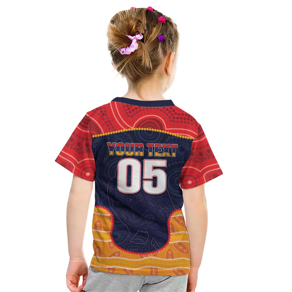 Custom Adelaide Football Club Kid T Shirt Crow Spirit Animal