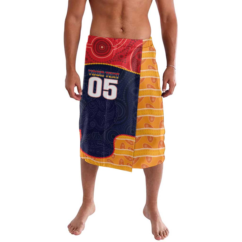 Custom Adelaide Football Club Lavalava Crow Spirit Animal