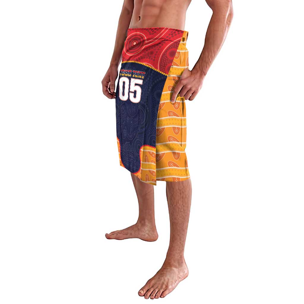 Custom Adelaide Football Club Lavalava Crow Spirit Animal