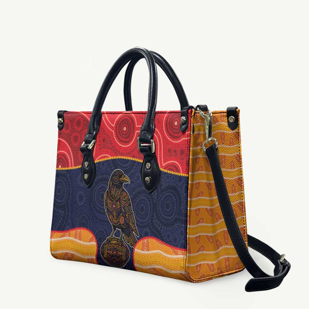 Adelaide Football Club Leather Bag Crow Spirit Animal