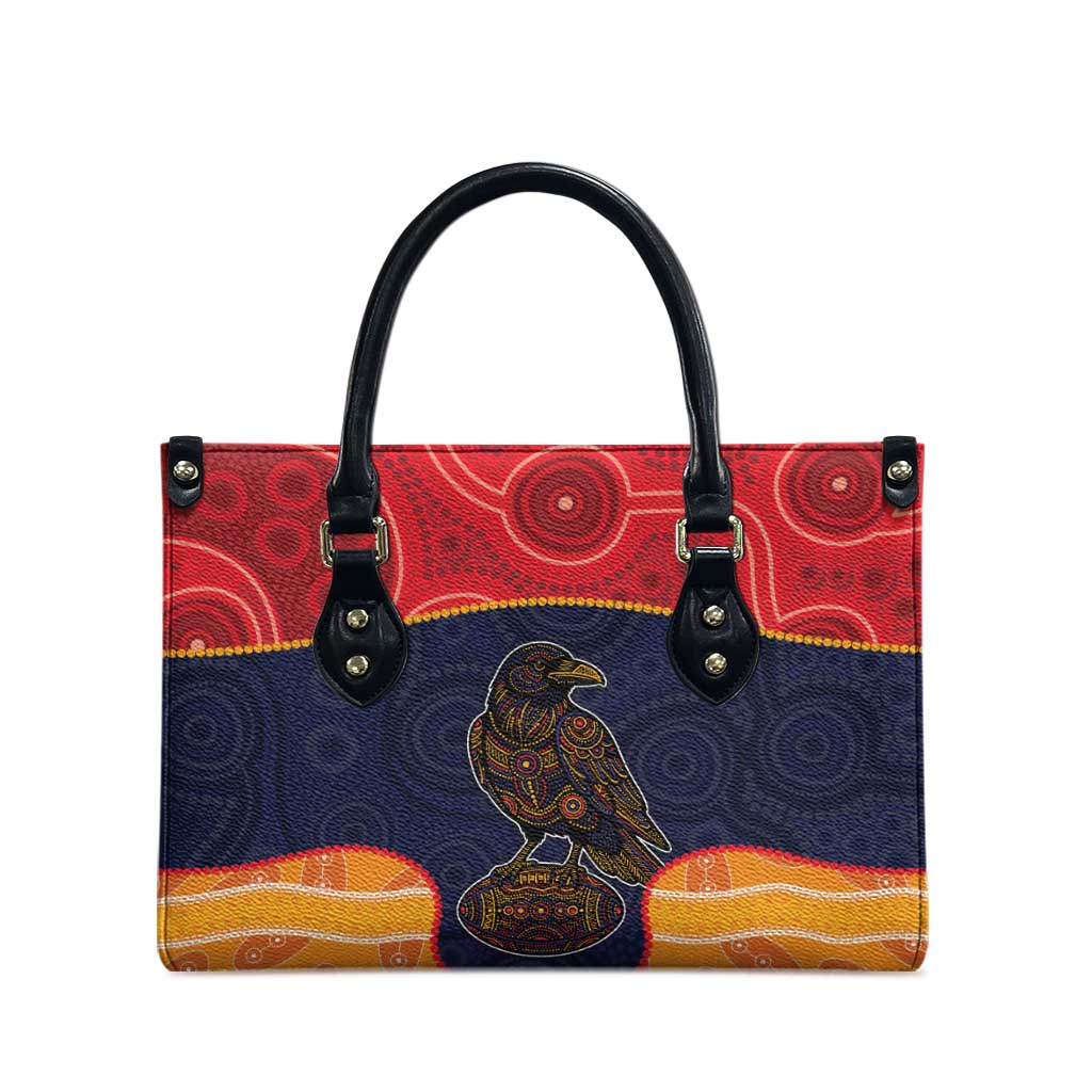 Adelaide Football Club Leather Bag Crow Spirit Animal