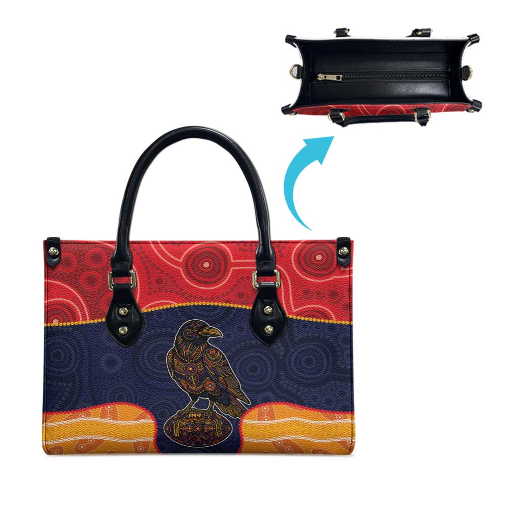 Adelaide Football Club Leather Bag Crow Spirit Animal