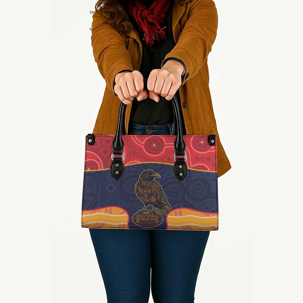Adelaide Football Club Leather Bag Crow Spirit Animal