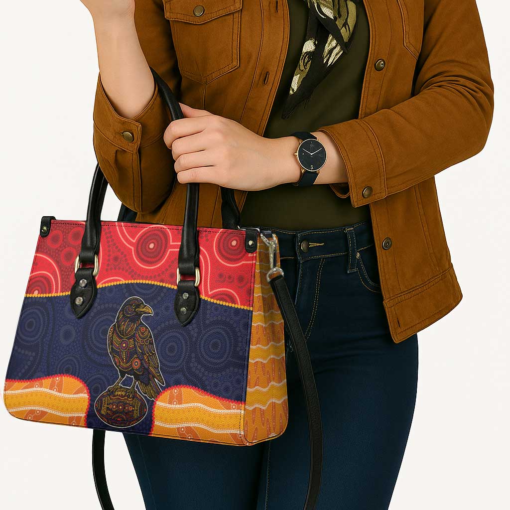 Adelaide Football Club Leather Bag Crow Spirit Animal