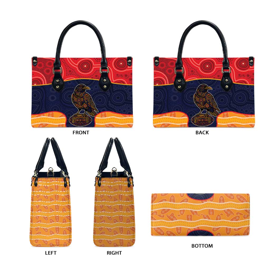Adelaide Football Club Leather Bag Crow Spirit Animal