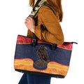 Adelaide Football Club Leather Tote Bag Crow Spirit Animal