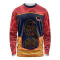 Custom Adelaide Football Club Long Sleeve Shirt Crow Spirit Animal