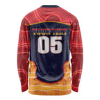 Custom Adelaide Football Club Long Sleeve Shirt Crow Spirit Animal