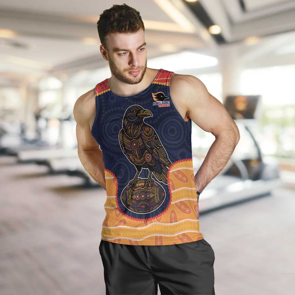 Custom Adelaide Football Club Men Tank Top Crow Spirit Animal