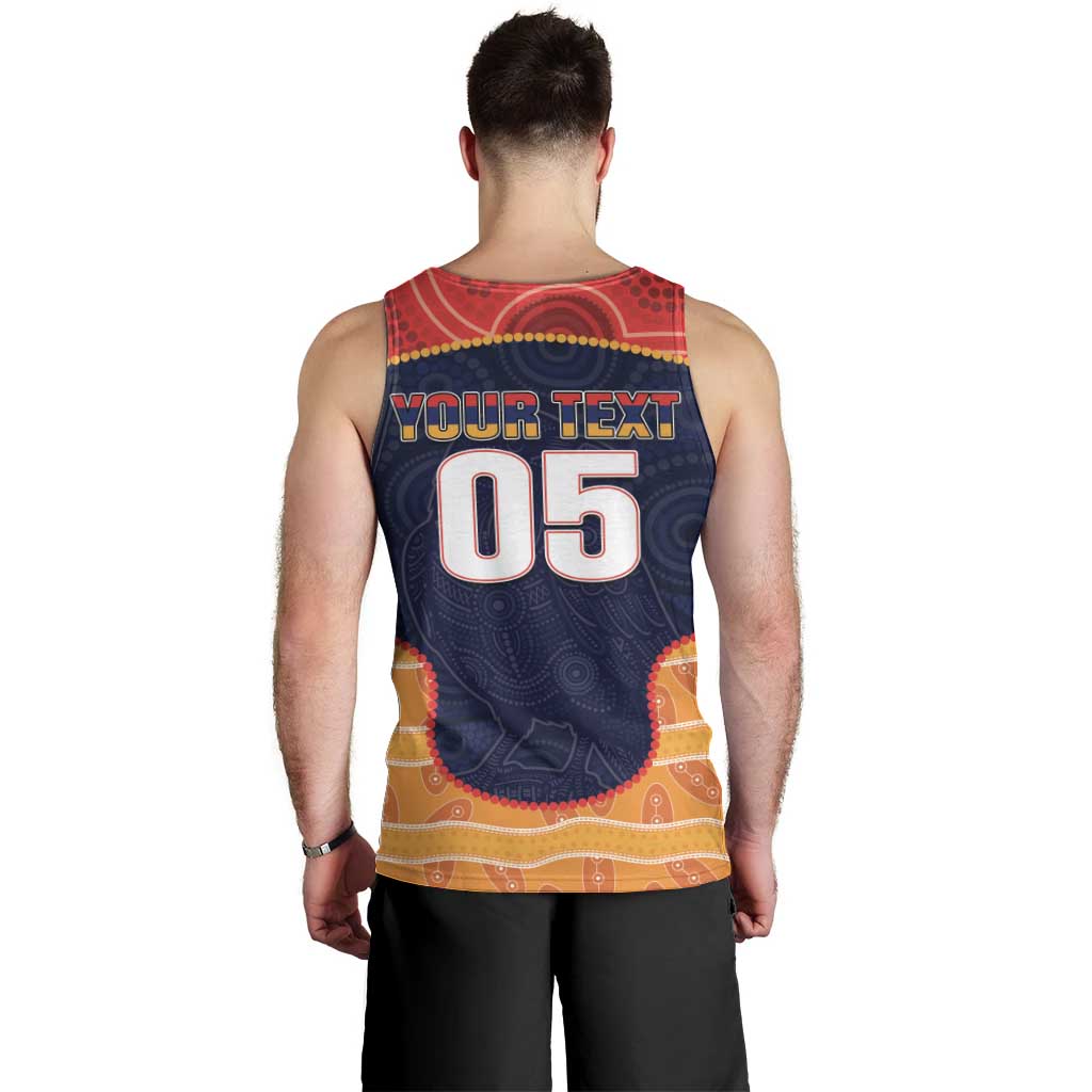 Custom Adelaide Football Club Men Tank Top Crow Spirit Animal
