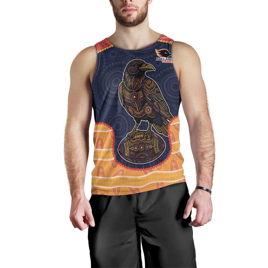 Custom Adelaide Football Club Men Tank Top Crow Spirit Animal
