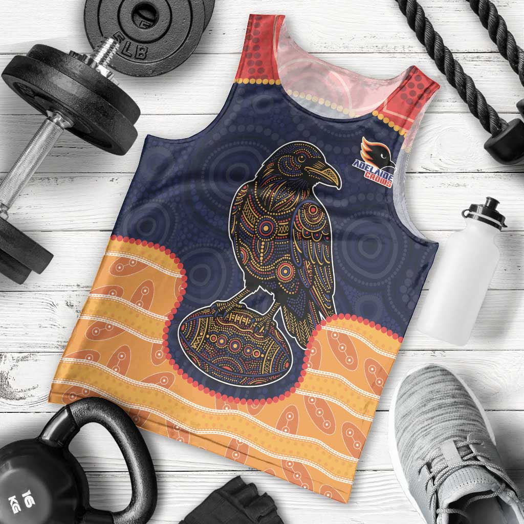 Custom Adelaide Football Club Men Tank Top Crow Spirit Animal