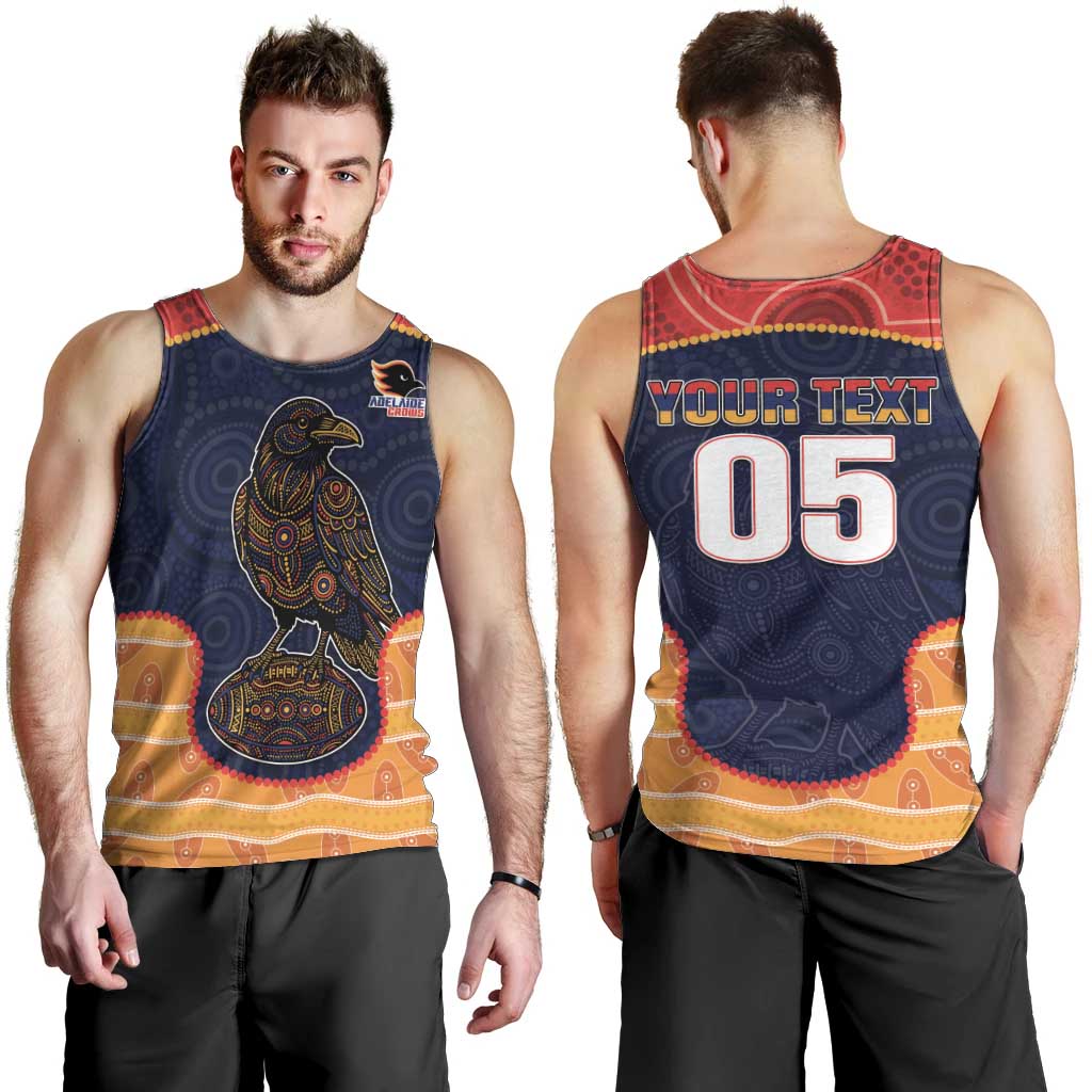 Custom Adelaide Football Club Men Tank Top Crow Spirit Animal