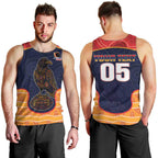 Custom Adelaide Football Club Men Tank Top Crow Spirit Animal