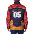 Custom Adelaide Football Club Padded Jacket Crow Spirit Animal
