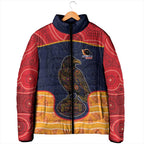 Custom Adelaide Football Club Padded Jacket Crow Spirit Animal