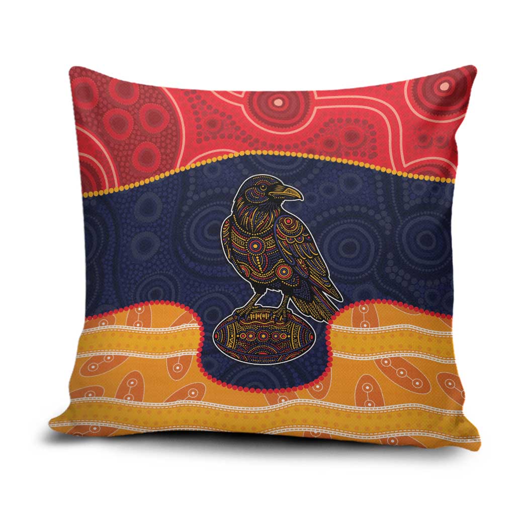 Adelaide Football Club Pillow Cover Crow Spirit Animal