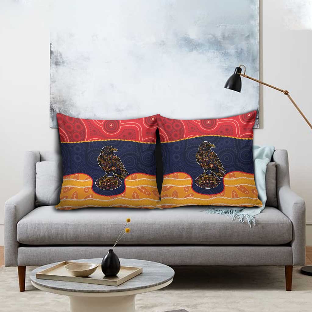 Adelaide Football Club Pillow Cover Crow Spirit Animal