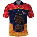 Custom Adelaide Football Club Polo Shirt Crow Spirit Animal