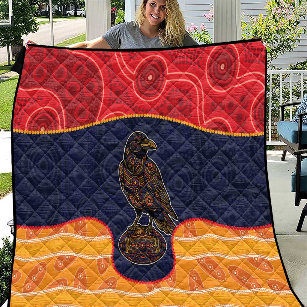 Adelaide Football Club Quilt Crow Spirit Animal
