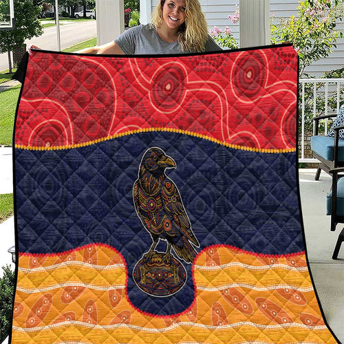 Adelaide Football Club Quilt Crow Spirit Animal
