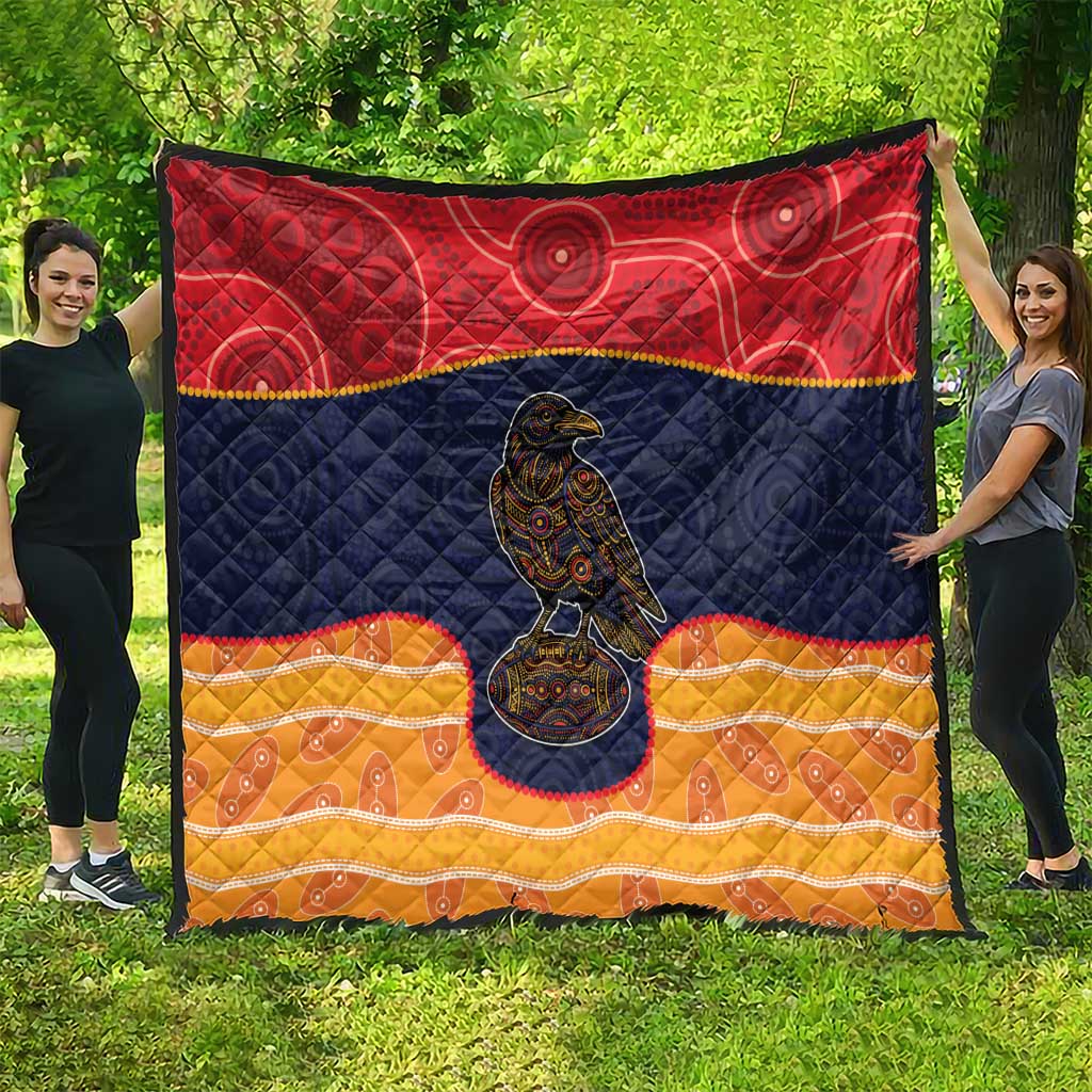 Adelaide Football Club Quilt Crow Spirit Animal