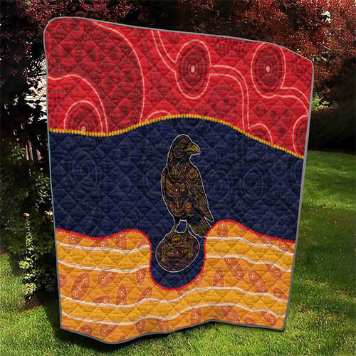 Adelaide Football Club Quilt Crow Spirit Animal