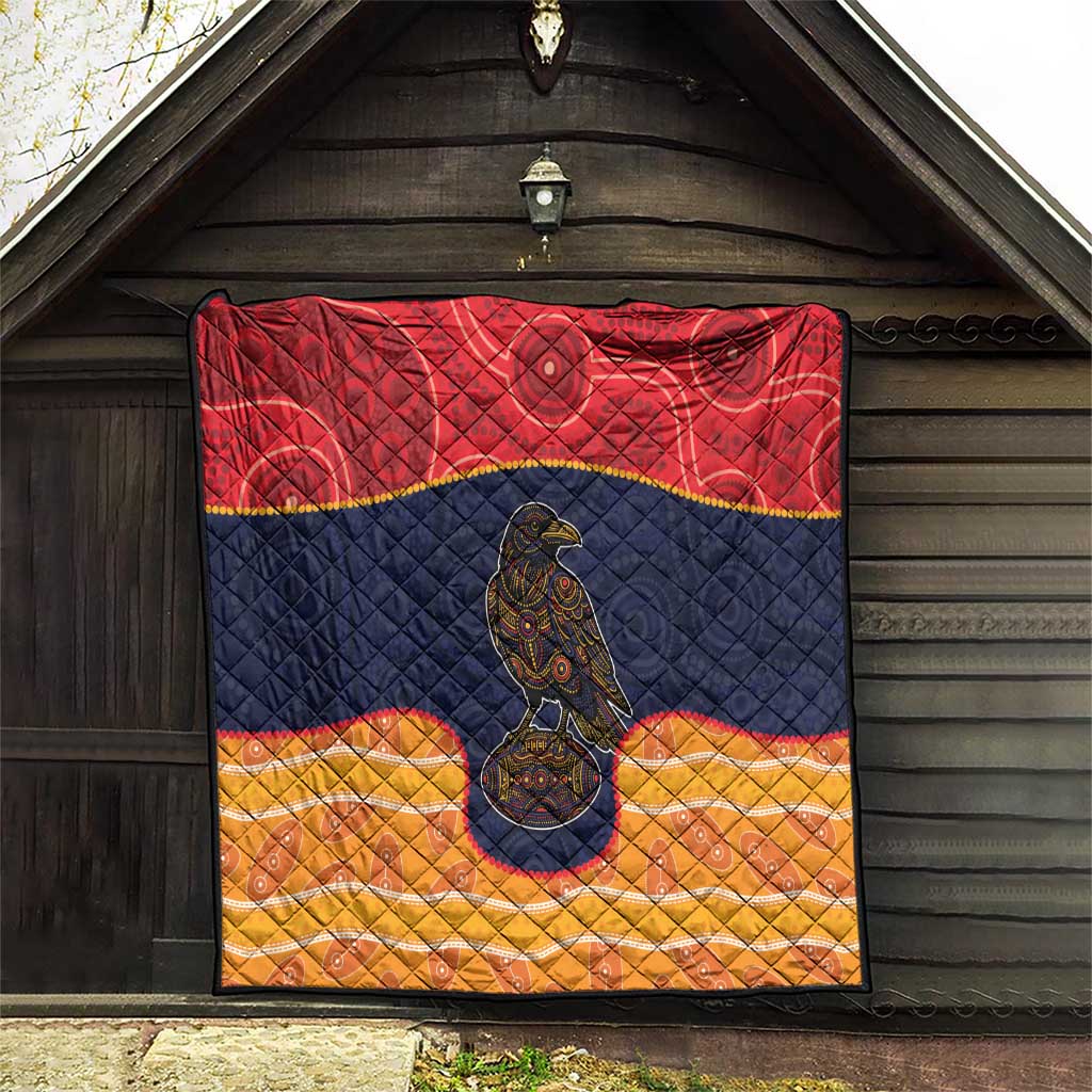 Adelaide Football Club Quilt Crow Spirit Animal