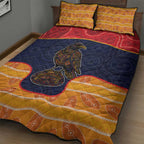 Adelaide Football Club Quilt Bed Set Crow Spirit Animal