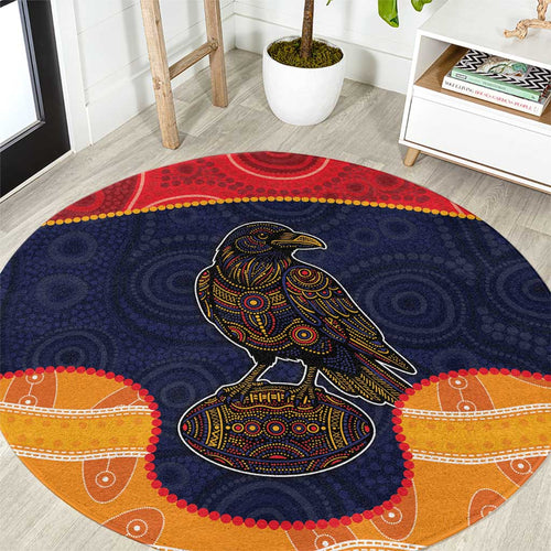 Adelaide Football Club Round Carpet Crow Spirit Animal