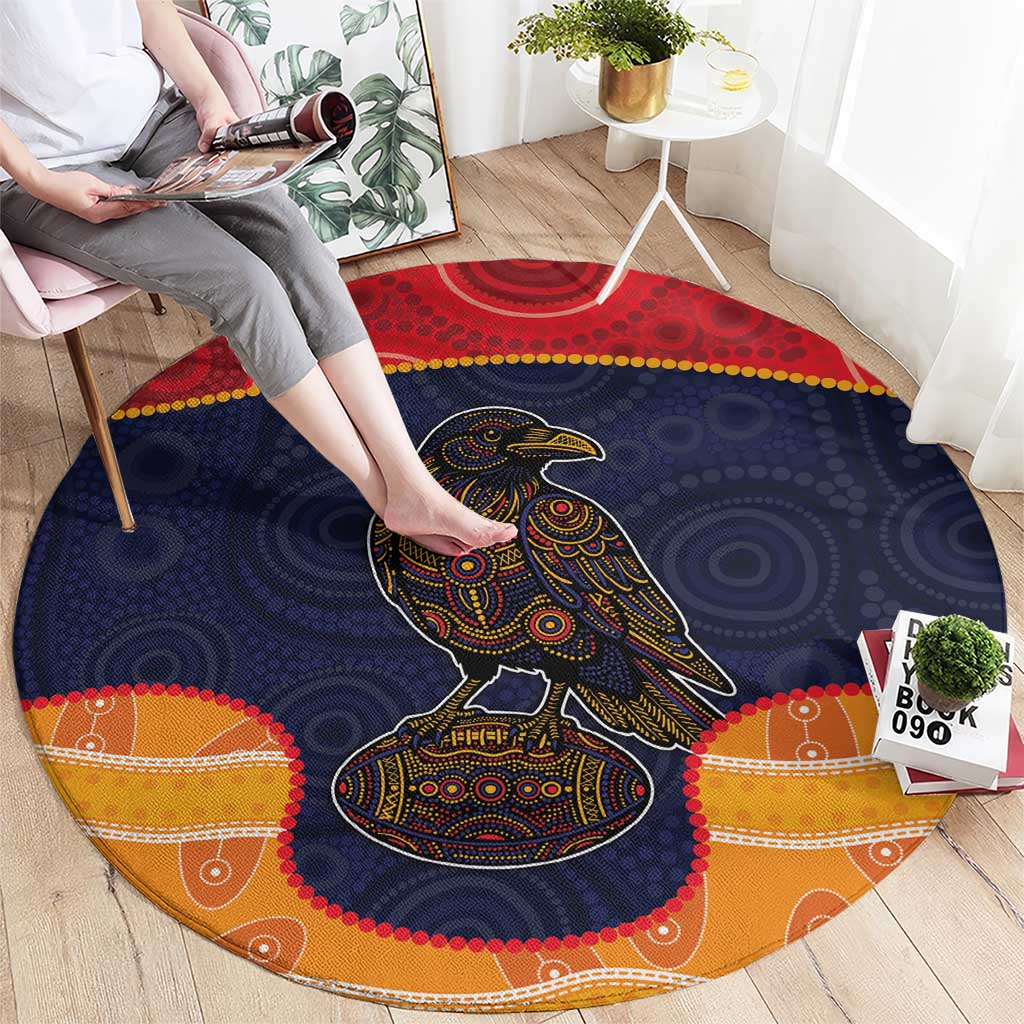Adelaide Football Club Round Carpet Crow Spirit Animal