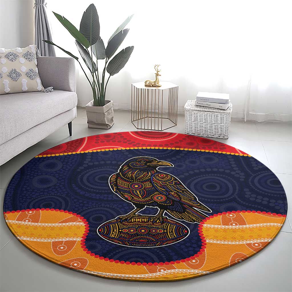 Adelaide Football Club Round Carpet Crow Spirit Animal