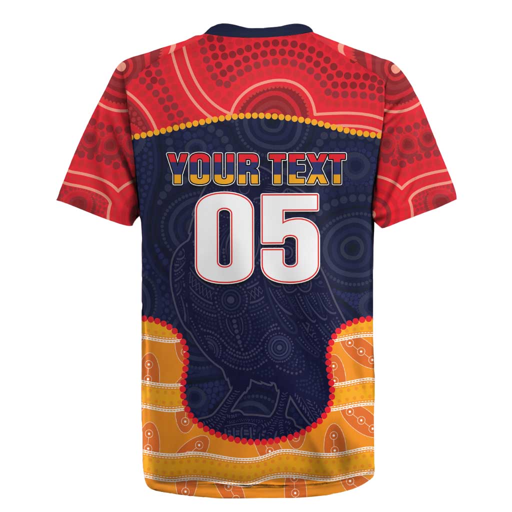 Custom Adelaide Football Club Rugby Jersey Crow Spirit Animal