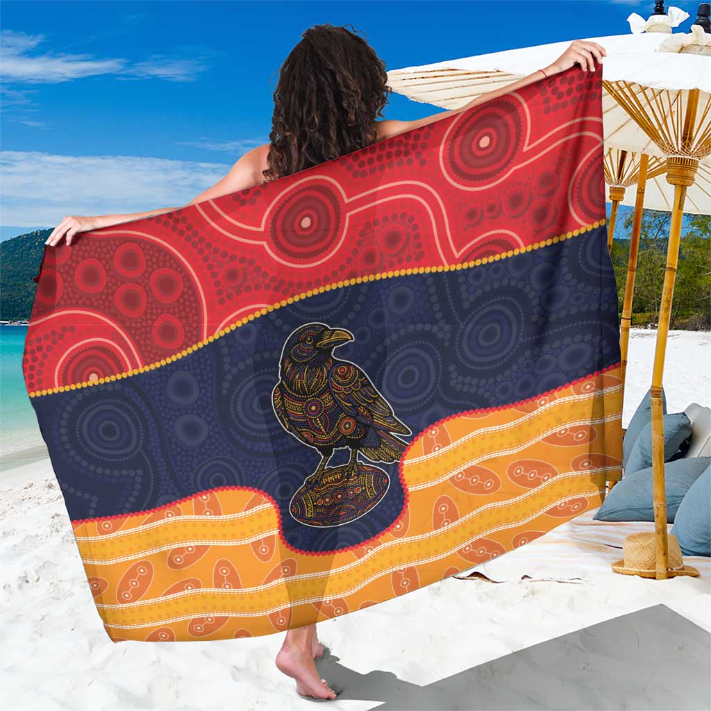 Adelaide Football Club Sarong Crow Spirit Animal