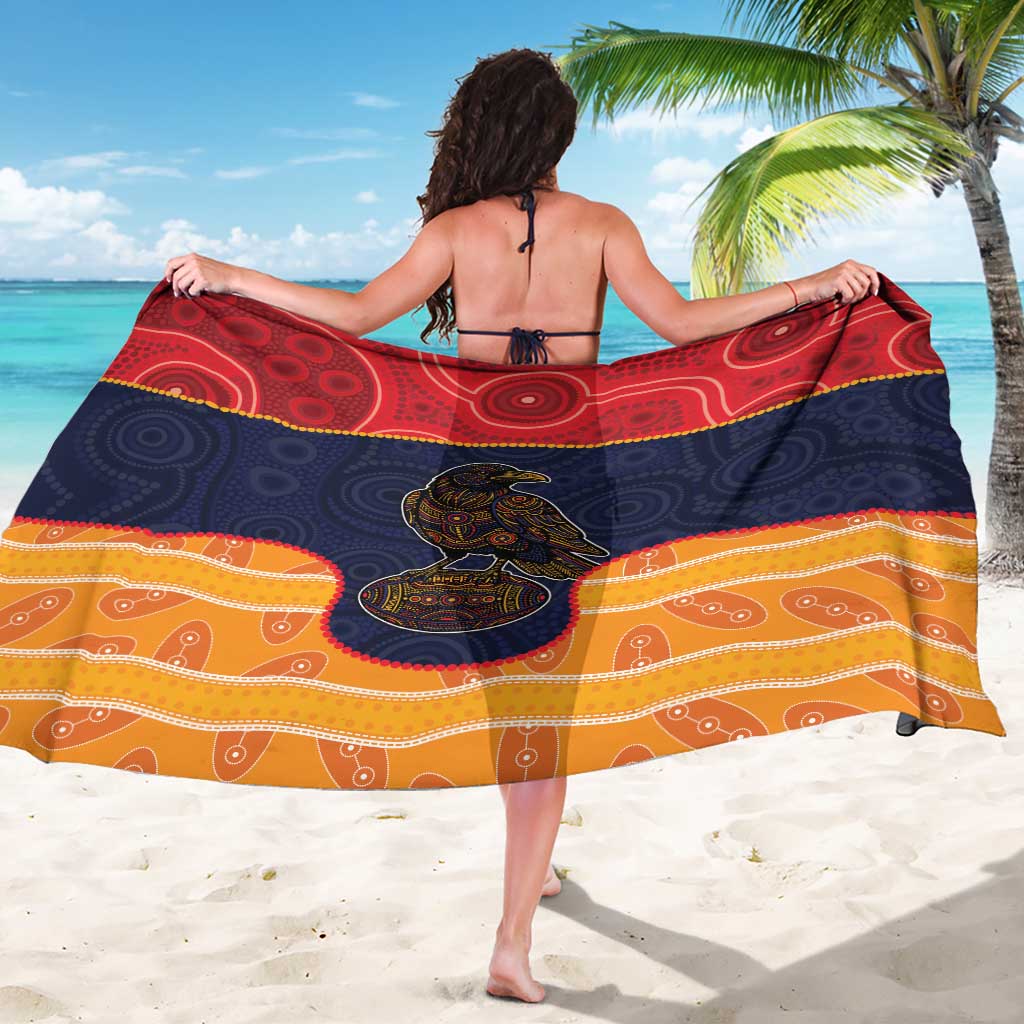 Adelaide Football Club Sarong Crow Spirit Animal