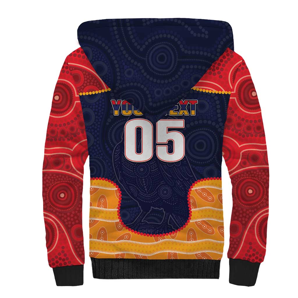 Custom Adelaide Football Club Sherpa Hoodie Crow Spirit Animal
